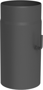 Rura dł. 300mm Ø 180 z klapą spalinową; kolor czarny