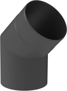 Kolano  45° Ø 150; kolor czarny