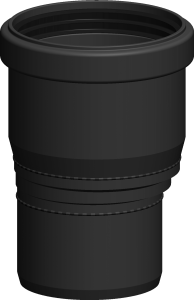 Wkład kominowy, element rozszerzający PP Ø 60/Ø 80 asymetryczny