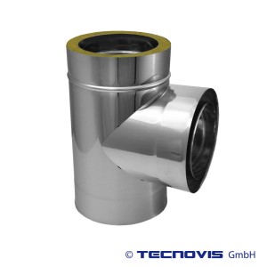 Trójnik izolowany 90 stopni Ø 200/250, 0,4 mm