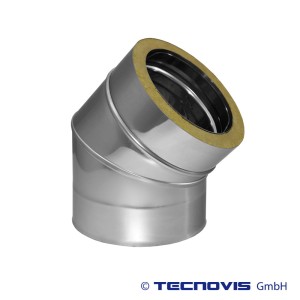 Kolano izolowane 45 st. ϕ 200/250, 0,4 mm