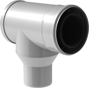 Trójnik podłączeniowy PP 87°/Ø80*125-60*100/biały