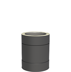 Rura długości 250 mm lakierowana na czarno  ϕ 180/230