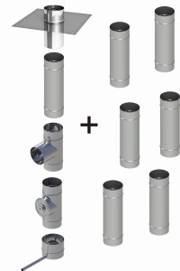 Wkład kominowy okrągły ϕ 200/0,6 mm/ 7 rur