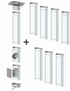 Wkład kominowy owalny 120x210 0,6mm 8 rur