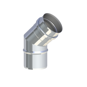 TEC-PELLET Kolano sztywne 45˚ Ø80mm