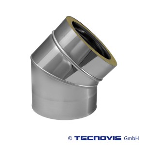 Kolano izolowane 45 st. ϕ 150/200, 1,0 mm