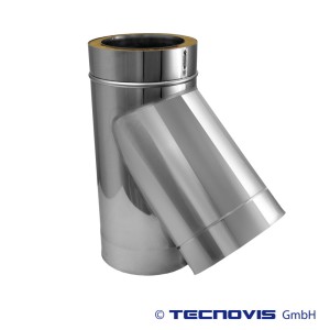 Trójnik izolowany 45 stopni Ø 150/200, 1,0 mm