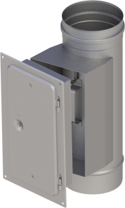 Wyczystka prostokątna 210x140mm, ϕ 150, 1,0mm