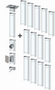 Wkład kominowy owalny 120x210 0,6mm 14 rur