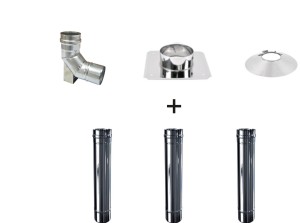 Wkład do kotła kondensacyjnego fi 80/3 rury