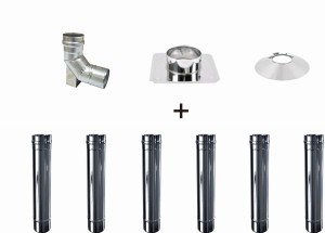 Wkład do kotła kondensacyjnego fi 80/6 rur