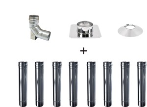 Wkład do kotła kondensacyjnego fi 80/8 rur