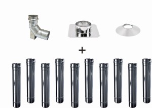 Wkład do kotła kondensacyjnego fi 80/10 rur