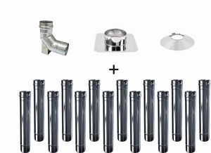 Wkład do kotła kondensacyjnego fi 80/14 rur