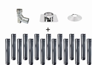 Wkład do kotła kondensacyjnego fi 80/15 rur