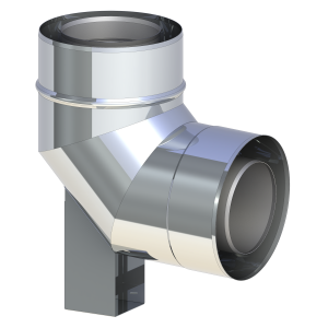 Kolano koncentryczne, podparte 87 st. z uszczelką fi 60/100