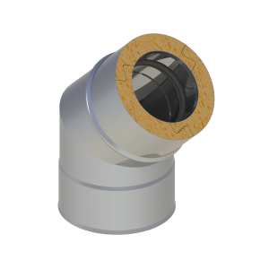 Kolano izolowane 45° fi80*125 mm