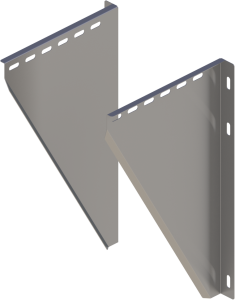 Blachy konsoli dla fi80*125 mm odstęp od ściany 150-250mm