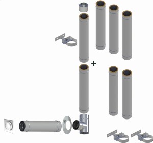 Kondensacyjny komin izolowany fi80*125mm 7 rur