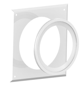 Rozeta ścienna 125 Malowana na biało