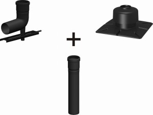 Wkład jednościenny - komin PP ⌀60 / 1 rura